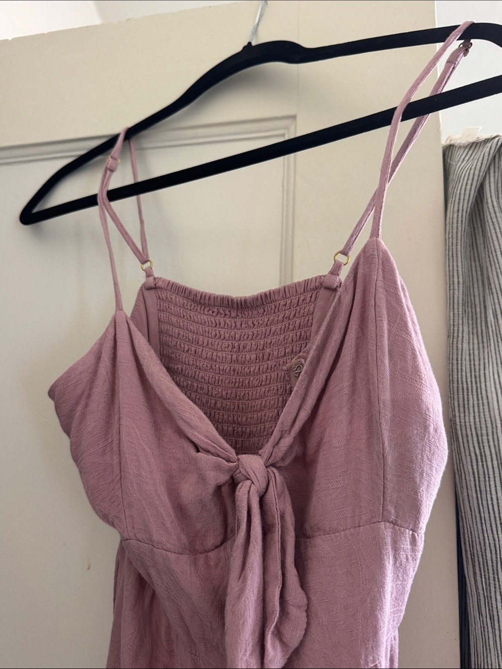 Beloved Pink Tie-Front dress